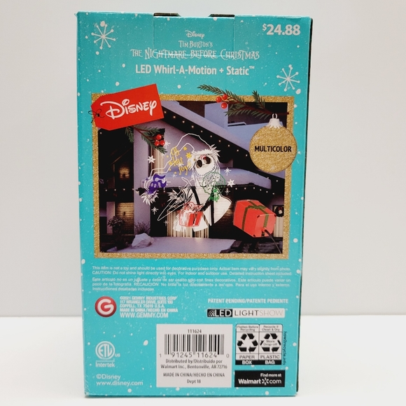 Disney The Nightmare Before Christmas Jack Skellington Whirl A Motion Projector - Picture 5 of 13